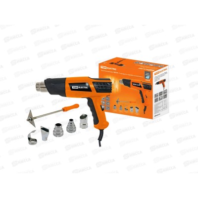 Фен технический ТФ-01 и 6пр, 1800Вт, 2р, t 50 до 650С TDM Алмаз 0101