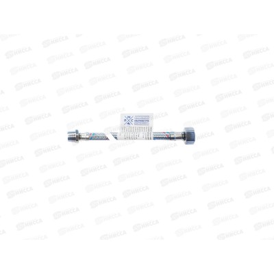 Подводка для воды сталь 1/2" гайка/штуцер 80см Подводка для воды сталь 1/2" гайка/штуцер 80см