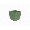 Горшок для цветов Квадро 1,2л Нефрит (с вкладкой) *16 Горшок для цветов Квадро 1,2л Нефрит (с вкладкой) *16