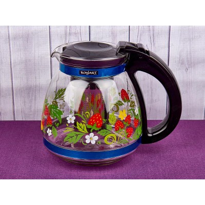 Чайник заварочный 1500мл стекло деколь металлический фильтр 3175 *18 Чайник заварочный 1500мл стекло деколь металлический фильтр 3175 *18