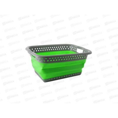 Корзина складная большая 37л зеленая TD 0537 *6 Корзина складная большая 37л зеленая TD 0537 *6