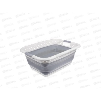 Корзина складная большая 37л белая TD 0533 Корзина складная большая 37л белая TD 0533