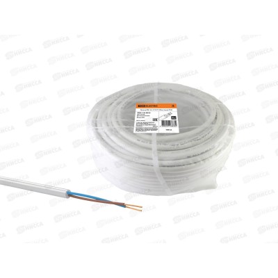 Провод ПВС 2*1,5мм белый ГОСТ, TDM, 0035 *100