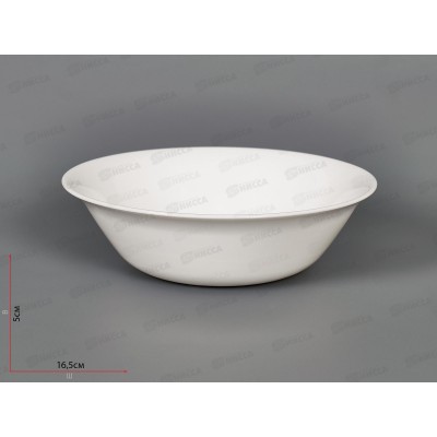 Салатник круглый d-16,5 450мл (6/48) 100бел-см6,5