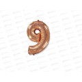 Шар фольга Цифра 9 16" Rose Gold, 1206-1220 *5 Шар фольга Цифра 9 16" Rose Gold, 1206-1220 *5