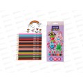 Карандаши 24 цвета MAZARI Monster деревянные шестигранные M-6186-24 *6/120 Карандаши 24 цвета MAZARI Monster деревянные шестигранные M-6186-24 *6/120