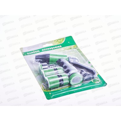 Пистолет для полива с регулятором, пл. + 3 коннектора, AL-1671 *6