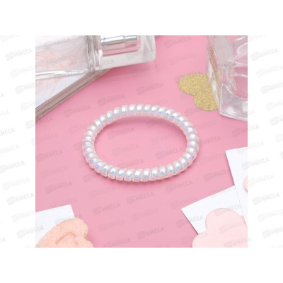 Резинка  для волос "Пружинка" 4,5см перламутр 1636509 *10