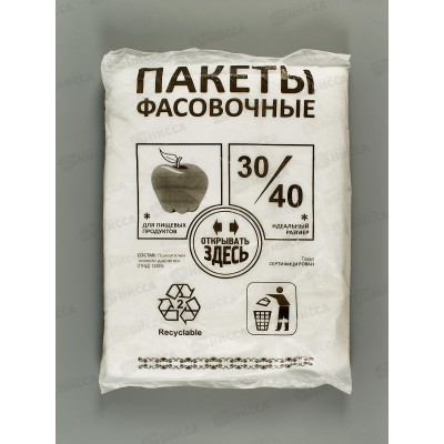 Пакет фасовочный Полиэтилен Низкого Давления планшет 800 штук 30*40 8мкм *1/10 Пакет фасовочный Полиэтилен Низкого Давления планшет 800 штук 30*40 8мкм *1/10