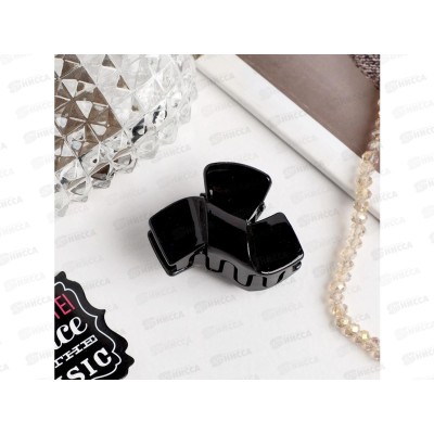 Краб  для волос &quotГлянец&quot изгиб 4см черный 4730580 *12