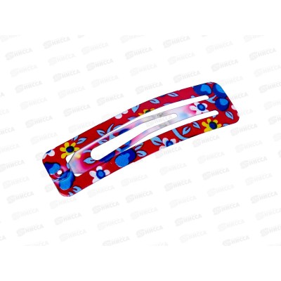 Зажим для волос ОМ091 "Кантри" 6см *1/10 №1в