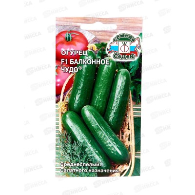 Огурец Балконное Чудо 2 F1 (Евро, 0,2) СеДек *10