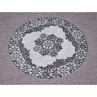 Салфетка ажурная GRACE Лейс 30*30 LO-1008В серебро круг 93476 *12 Салфетка ажурная GRACE Лейс 30*30 LO-1008В серебро круг 93476 *12