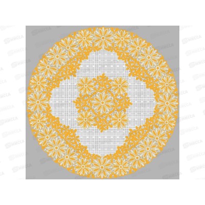 Салфетка ажурная GRACE Лейс 38*38 LO-1008А золото круг 93393 *12 Салфетка ажурная GRACE Лейс 38*38 LO-1008А золото круг 93393 *12