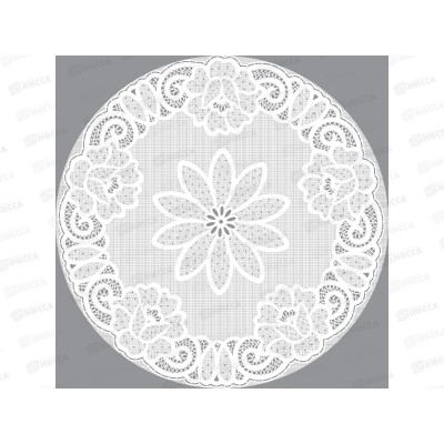 Салфетка ажурная GRACE Лейс 38*38 LO-1009В серебро круг 93399 *12 Салфетка ажурная GRACE Лейс 38*38 LO-1009В серебро круг 93399 *12