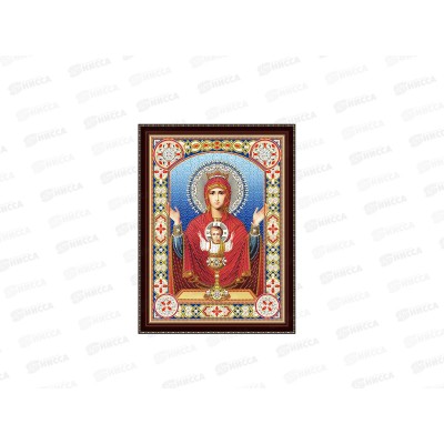 Алмазная мозаика (блестящая) 30х40см Икона Богородицы Неупиваемая Чаша, ВН21 с подр.
