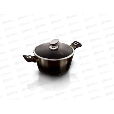 Кастрюля 4,1л со стеклянной крышкой 24см, ВН-6605 Shiny Black Edition Кастрюля 4,1л со стеклянной крышкой 24см, ВН-6605 Shiny Black Edition