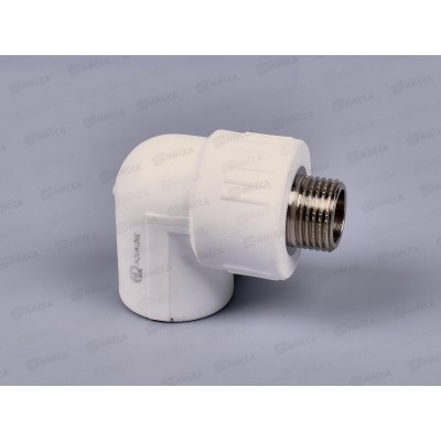 Угольник PP-R комб. н/р DN25*1/2" пп/ш Aqualink, 03556 *5/50 Угольник PP-R комб. н/р DN25*1/2" пп/ш Aqualink, 03556 *5/50