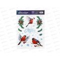 Наклейка интерьерная "Снегири" 21*29,7см 4327167