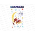 Наклейка на стекло  "Новогодние" 20*34см 6777334