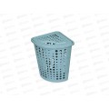 Корзина 45л для белья угловая с крышкой "Молетта" С705Бирюза *6 Корзина 45л для белья угловая с крышкой "Молетта" С705Бирюза *6