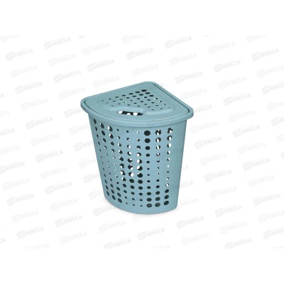 Корзина 45л для белья угловая с крышкой "Молетта" С705Бирюза *6 Корзина 45л для белья угловая с крышкой "Молетта" С705Бирюза *6