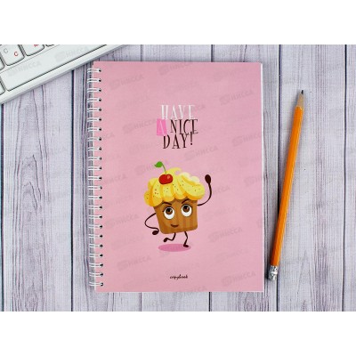 Тетрадь 96листов клетка Апплика перевертыш Сладкого дня, на гребне 0380-25 *40 Тетрадь 96листов клетка Апплика перевертыш Сладкого дня, на гребне 0380-25 *40