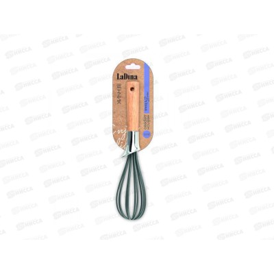 Венчик Ladina нейлон деревянная ручка 17307 *24/72 Венчик Ladina нейлон деревянная ручка 17307 *24/72