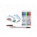 Ручки шариковые MAZARI City 10 цветов, 0.8мм, прозрачный корпус, M-7361-10 *60/120