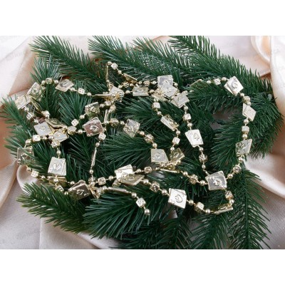 Бусы на елку 2,7м Цепь карты+кубики игральные 6цв., Е50165 Бусы на елку 2,7м Цепь карты+кубики игральные 6цв., Е50165