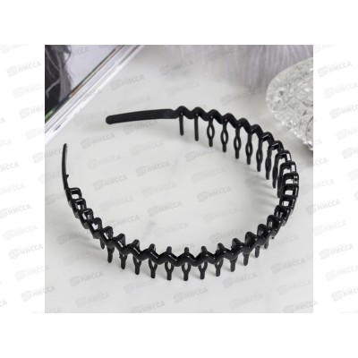 Ободок  для волос &quotБриошь&quot 2,5см зигзаг гребень 4137082