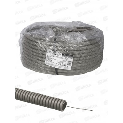 Труба гофрированная ПВХ d20 с зондом (100м) легкая Народная TDM, 0302  *100