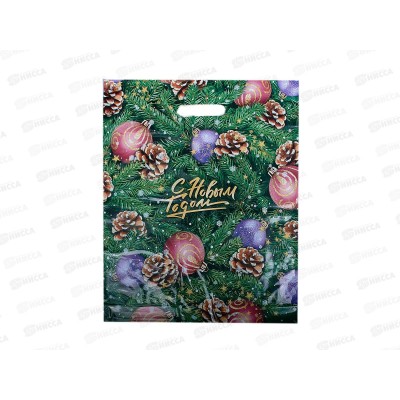 Пакет пробивной НГ 38*47 Супер елка *50/500