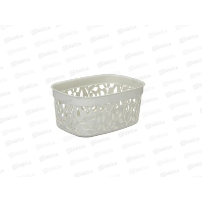 Коробка 3л ФЛОРА Белый ротанг М2361 *10 Коробка 3л ФЛОРА Белый ротанг М2361 *10