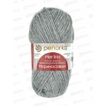 Пряжа Мериносовая 386 светло-серый меланж 100г шерсть50% акр50%