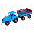 Трактор "Алтай" (синий) с прицепом №2 (в сеточке), 84767 *4 Трактор "Алтай" (синий) с прицепом №2 (в сеточке), 84767 *4