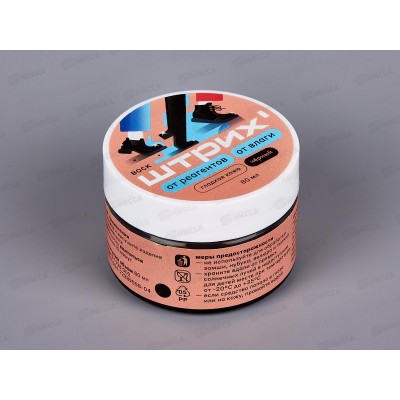 Воск для гладкой кожи ШТРИХ черный 80мл. банка 12/48 НД *48 Воск для гладкой кожи ШТРИХ черный 80мл. банка 12/48 НД *48