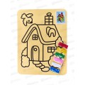 Раскраска ПГС Домик ,песок 15*21 Р-282 *10