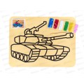 Раскраска ПГС Танк ,песок 15*21 Р-282 *10