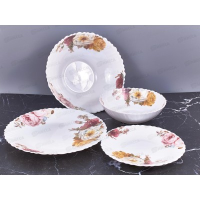 Набор столовый 19пр Тереза опал стекло 19019-19т