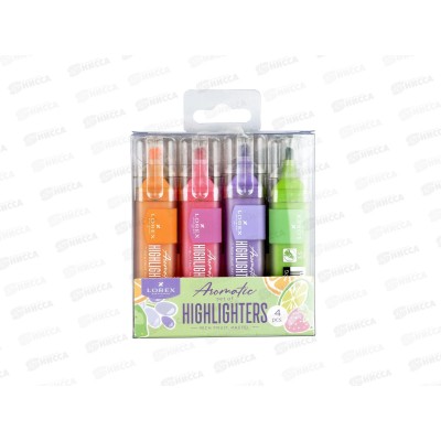 Маркеры Lorex Rich Fruit.Pastel 4 штуки ароматизированные  LXTMA-RFP4*18