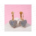 Серьги "Сердца" блестки 6961443 *6 Серьги "Сердца" блестки 6961443 *6