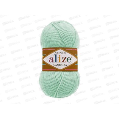Пряжа Ализе Cashmira 100шерсть 100г 300м 522 Светло-голубой