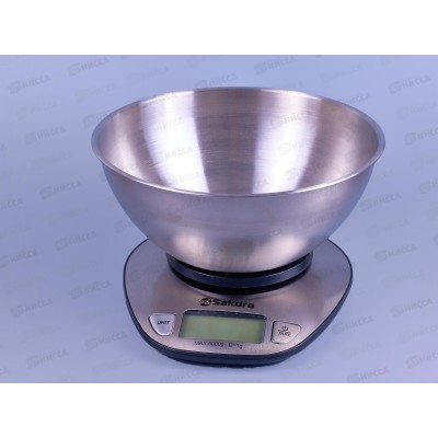 Весы кухонные SA-6064 5кг нержавейка Весы кухонные SA-6064 5кг нержавейка