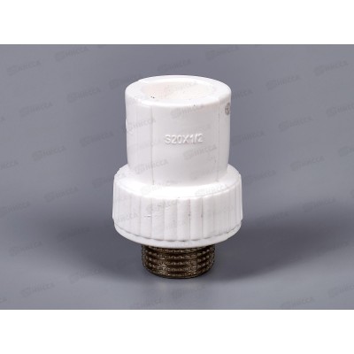 Муфта полипропилен комбинированная наружная резьба DN20*1/2 Aqualink, 03585 *10/150 Муфта полипропилен комбинированная наружная резьба DN20*1/2 Aqualink, 03585 *10/150