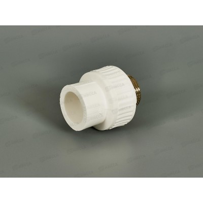 Муфта PP-R комбинированная наружняя резьба DN25*3/4 Aqualink, 03588 *10/100