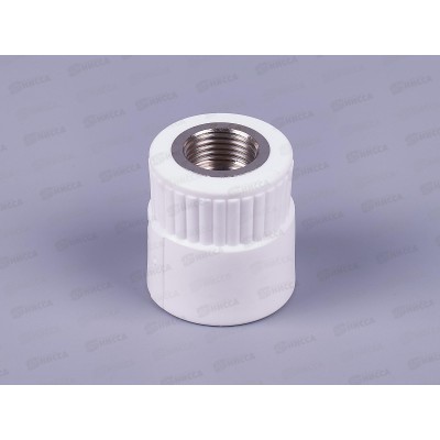 Муфта полипропилен комбинированная внутренняя резьба DN32*1/2 Aqualink, 03890 *10/120 Муфта полипропилен комбинированная внутренняя резьба DN32*1/2 Aqualink, 03890 *10/120