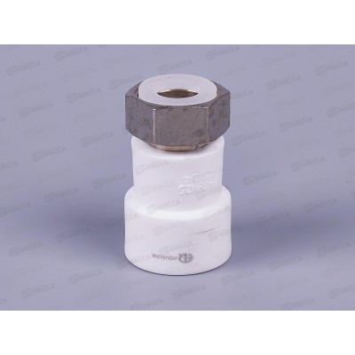 Муфта PP-R комбинированная с накидной гайкой внутренняя резьба DN25*3/4" Aqualink, 03605 *10/150