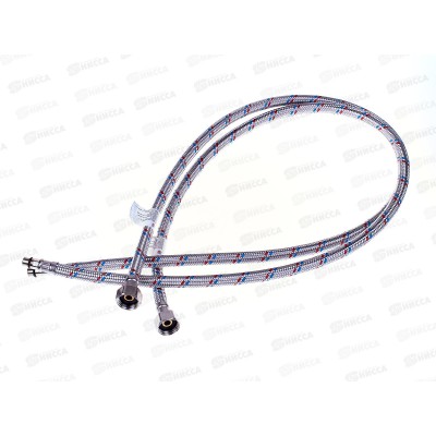 Подводка гибкая для смесителя 100см (2шт в упаковке) Aqualine сталь, 04835 *25 Подводка гибкая для смесителя 100см (2шт в упаковке) Aqualine сталь, 04835 *25