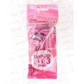 DORCO EVE 3 одноразовые станки женские 4 штуки 3 лезвия с увлажняющей полосой *12/144